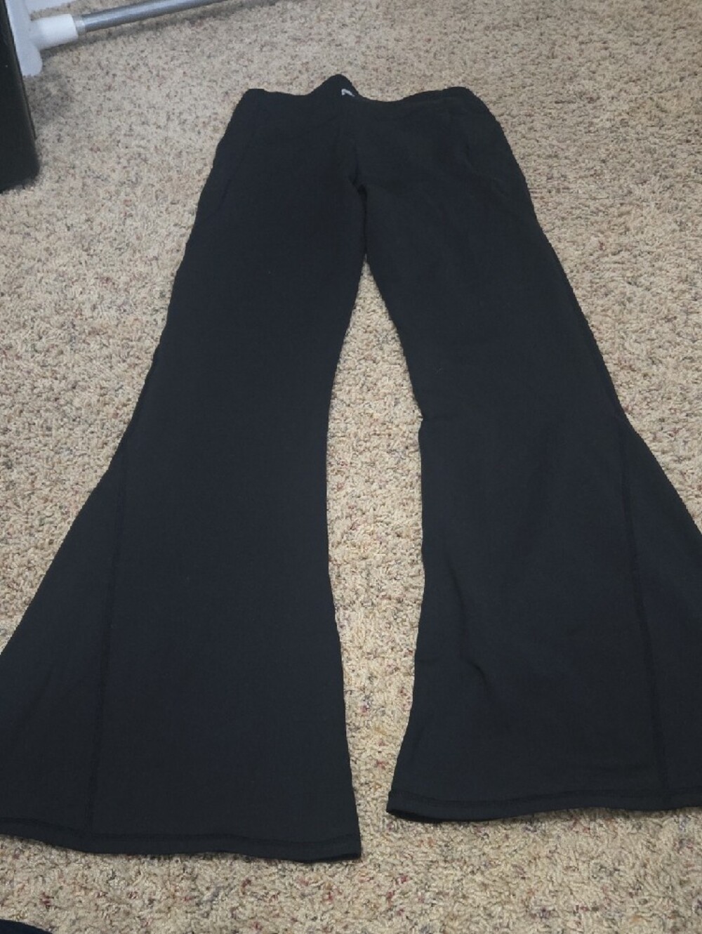 Black Flared Yoga Pants - Picture 2 of 4